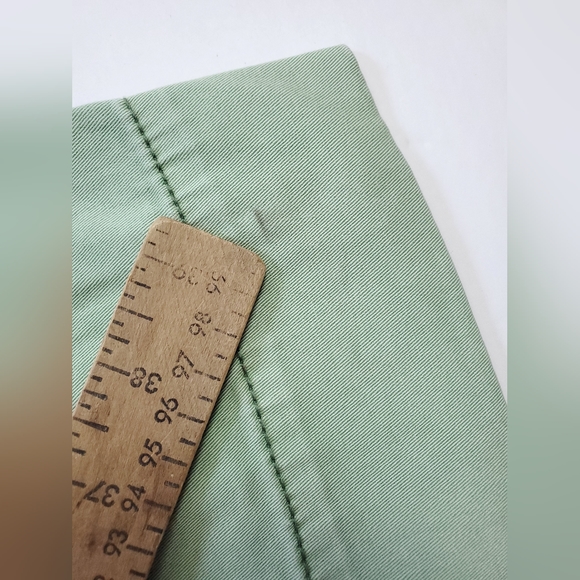 NWT Pilcro And The Letterpress Moss Green Cotton Stet Capri Womens 31 Imperfect - Picture 13 of 15